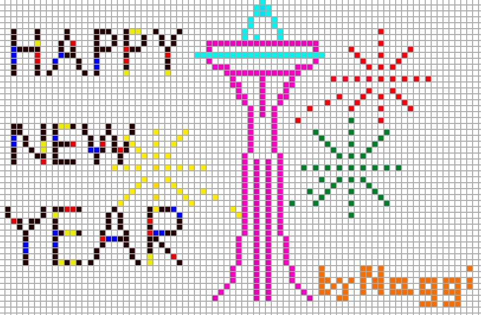 Happy New Year dot